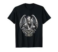 Edgar Allan Poe Gargoyle Gothic Raven Dark Literature Value Graphic T-Shirt