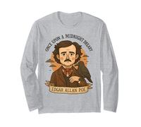 Edgar Allan Poe Gift Gothic Raven Literature Horror Long Sleeve T-Shirt