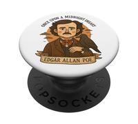 Edgar Allan Poe Gift Gothic Raven Literature Horror PopSockets Adhesive PopGrip
