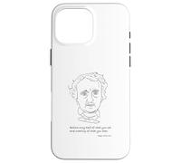 Edgar Allan Poe Hand Drawn Sketch And Quote Case for iPhone 16 Pro Max