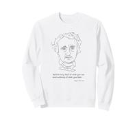 Edgar Allan Poe Hand Drawn Sketch And Quote Sweatshirt