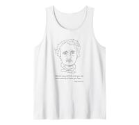 Edgar Allan Poe Hand Drawn Sketch and Quote Tank Top