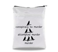 Edgar Allan Poe Inspired Gift Attempted Murder Book Sleeve Raven and Crows Book Covers True Crime Gift Literature Gift Zipper Book Protector (Attempted Murder bs)