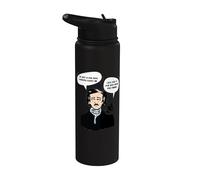 Edgar Allan POE/Literature: I'm Just A Poe Boy Stainless Steel Insulated Water Bottle
