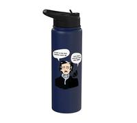 Edgar Allan POE/Literature: I'm Just A Poe Boy Stainless Steel Insulated Water Bottle