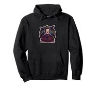 Edgar Allan Poe Nevermore Gothic Stained Glass Raven Pullover Hoodie
