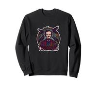 Edgar Allan Poe Nevermore Gothic Stained Glass Raven Sweatshirt
