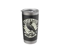 Edgar Allan Poe Nevermore Quoth The Raven Stainless Steel Insulated Tumbler