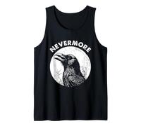 Edgar Allan Poe Nevermore Raven Graveyard Gothic Art Tank Top