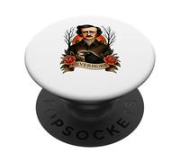 Edgar Allan Poe Nevermore Raven Traditional Gothic Gift PopSockets Adhesive PopGrip