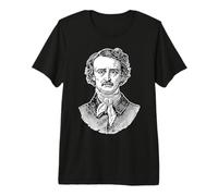 Edgar Allan Poe Portrait Etching Premium T-Shirt