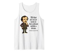 Edgar Allan Poe Quote, Dream Within a Dream Gift Tank Top