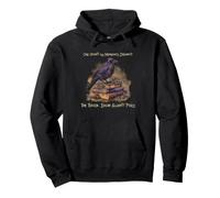Edgar Allan Poe Raven Midnight Dreary Gothic Bookish Poet Pullover Hoodie