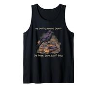Edgar Allan Poe Raven Midnight Dreary Gothic Bookish Poet Tank Top