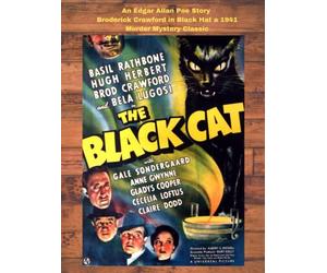 Edgar Allan Poe story Broderick Crawford in Black Hat 1941 Murder Mystery Classic