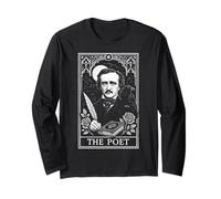 Edgar Allan Poe Tarot Card The Poet Gothic Literature Gift Long Sleeve T-Shirt