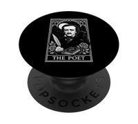 Edgar Allan Poe Tarot Card The Poet Gothic Literature Gift PopSockets Adhesive PopGrip