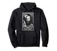 Edgar Allan Poe Tarot Card The Poet Gothic Literature Gift Pullover Hoodie