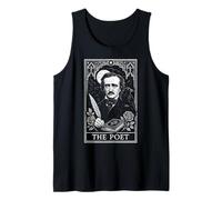 Edgar Allan Poe Tarot Card The Poet Gothic Literature Gift Tank Top