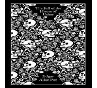 Edgar Allan Poe The Fall of the House of Usher Hardback Book in White Edgar Allan Poe White