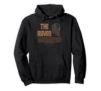 Edgar Allan Poe The Raven Midnight Dreary Poem Quote Pullover Hoodie