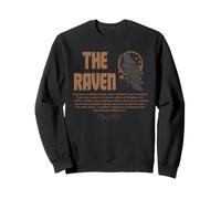 Edgar Allan Poe The Raven Midnight Dreary Poem Quote Sweatshirt