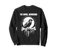 Edgar Allan Poe The Raven Nevermore Gothic Bird Art Sweatshirt