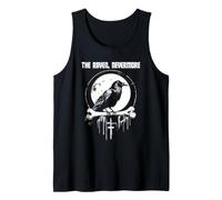 Edgar Allan Poe The Raven Nevermore Gothic Bird Art Tank Top