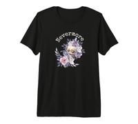 Edgar Allan Poe The Raven Nevermore Gothic Floral Womens Top Premium T-Shirt
