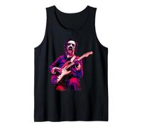 Edgar Allen Poe Vampire Playing Guitar Horror Alt Goth Music Tank Top