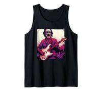 Edgar Allen Poe Vampire Playing Guitar Horror Alt Goth Music Tank Top