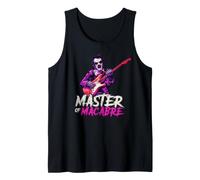 Edgar Allen Poe Werewolf Playing Guitar Master of Macabre Tank Top