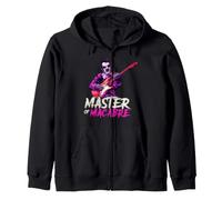 Edgar Allen Poe Werewolf Playing Guitar Master of Macabre Zip Hoodie