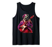 Edgar Allen Poe Zombie Playing Guitar Rock Music Musician Tank Top
