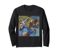 Edgar Degas Ballerina's in Blue | Ballet Impressionism Art Long Sleeve T-Shirt