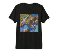 Edgar Degas Ballerina's in Blue Ballet Impressionism Art Premium T-Shirt