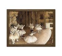 Edgar Degas Ballet Rehearsal On Stage Large Framed Art Print Poster Wall Decor 18x24