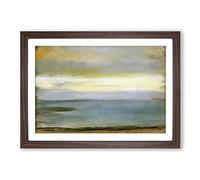 Edgar Degas Beach at Low The Tide Framed Print | A2 Walnut Framed Wall Art | Ready to Hang | Modern Beach Picture | Living Room Bedroom Lounge Office