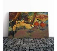 Edgar Degas Before The Performance Canvas Print | Gallery Wrapped 30mm Frame Wall Art | 24x16 inches | Ready to Hang | Modern Picture | Living Room Bedroom Lounge Office