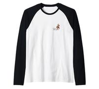 Edgar Degas Classic Horse Riding Painting Graphic Raglan Baseball Tee