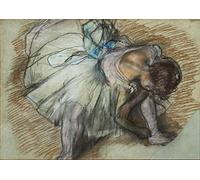 Edgar Degas: Dancer Adjusting Her Shoe. Fine Art Print/Poster (59.4cm x 42cm)