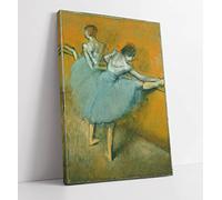 Edgar Degas Dancers At The Barre Canvas Wall Art Print Picture - 8 inch wide x 12 inch high (Frame Depth 30mm)