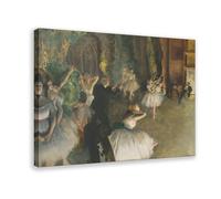 Edgar Degas Famous Prints The Rehearsal of The Ballet Onstage Poster Bedroom Canvas Decor Sports Landscape Office Room Decor Gift Frame 20x30inch