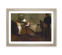 Edgar Degas Interior Classic Painting Framed Wall Art Print, Ready to Hang Picture for Living Room Bedroom Home Office Décor, Oak A3 (46 x 34 cm)