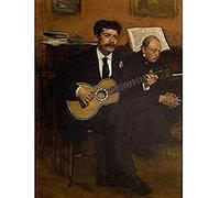 Edgar Degas Lorenzo Pagans And Auguste De Gas Art Print Canvas Premium Wall Decor Poster Mural