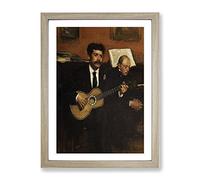 Edgar Degas Lorenzo Pagans And Auguste De Gas Classic Painting Framed Print | A3 Oak Framed Wall Art | Ready to Hang | Classic Historical Picture | Living Room Bedroom Lounge Office