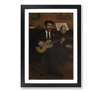 Edgar Degas Lorenzo Pagans and Auguste de Gas Framed Print | A2 Oak Framed Wall Art | Ready to Hang | Modern Nature Picture | Living Room Bedroom Lounge Office