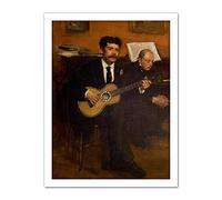 Edgar Degas Lorenzo Pagans And Auguste De Gas Large Framed Art Print Poster Wall Decor 18x24