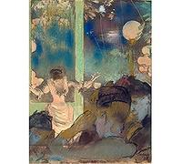 Edgar Degas Mademoiselle Becat At The Cafe Des Ambassadeurs Art Print Canvas Premium Wall Decor Poster Mural
