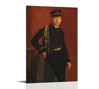 Edgar Degas Outstanding Works Poster Achille De Gas in The Uniform of A Cadet Canvas Wall Art Decorative Bedroom Modern Home Print Picture Artworkss 12x18inch(30x45cm)